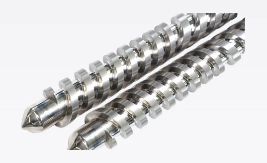 PVC Pelletizing Twin Parallel Screw Barrel factory